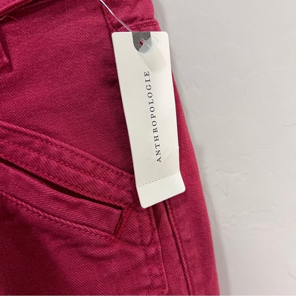 Mother Jeans The Tie Patch Looker Red Skinny Slim Fruit Punch Pants Holiday - Picture 5 of 16